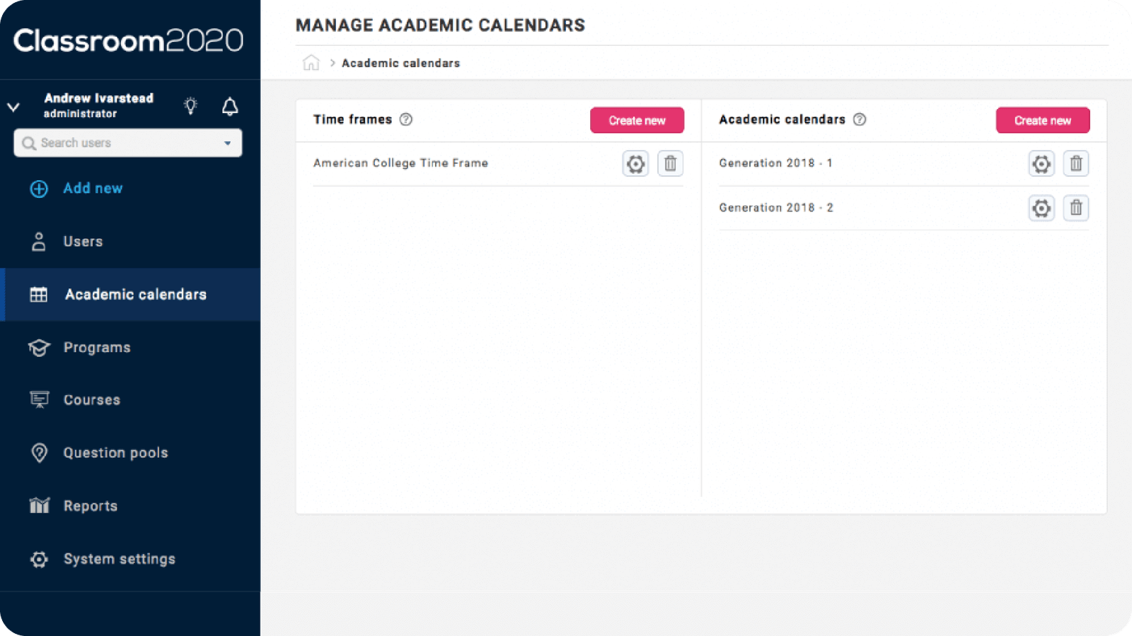 Classroom 2020 LMS